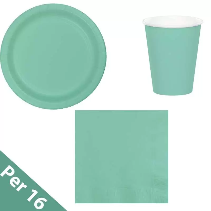 Kit n.2 verde menta - set tavola verde Tiffany