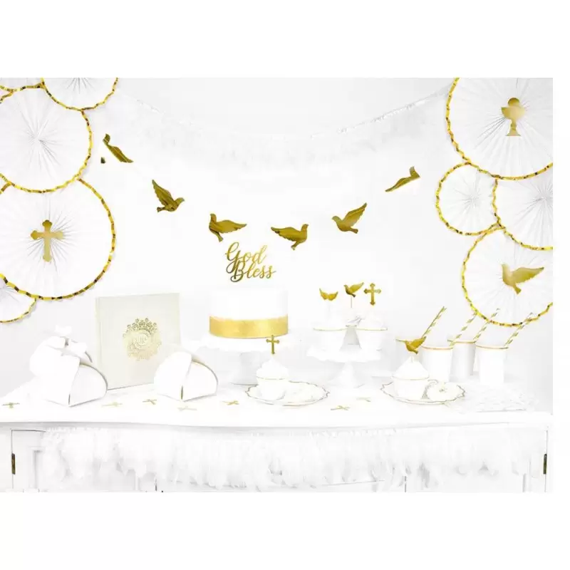 Piume decorative bianche - 24 pz