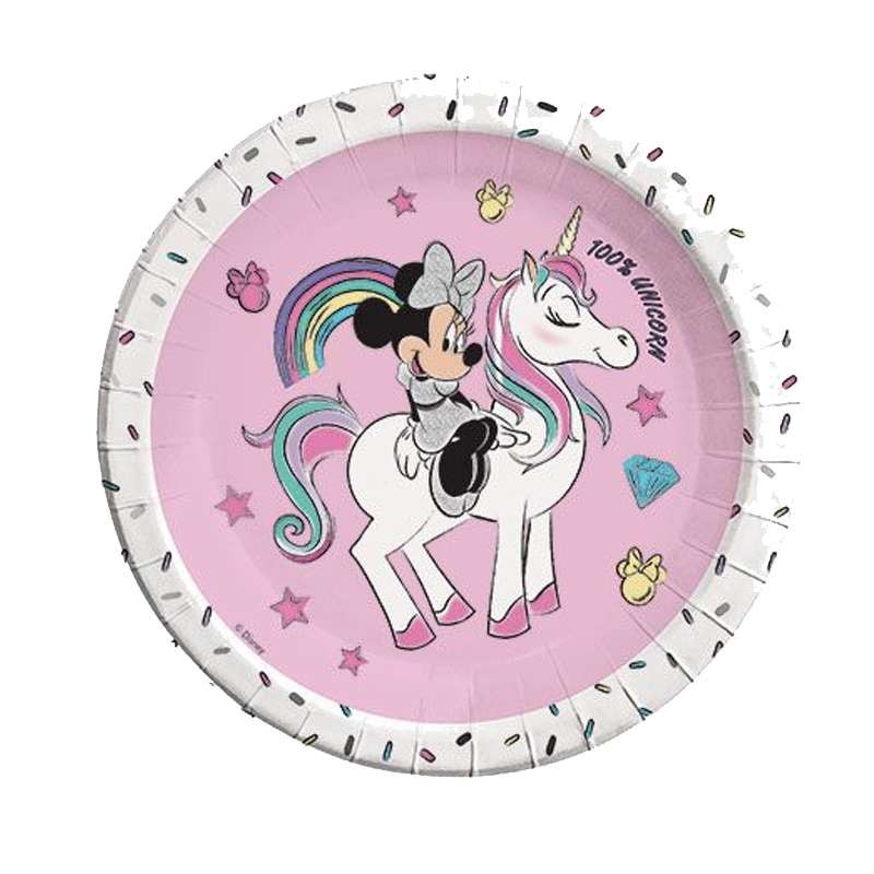 Kit n.6 Minnie unicorn - set festa per 16 invitati