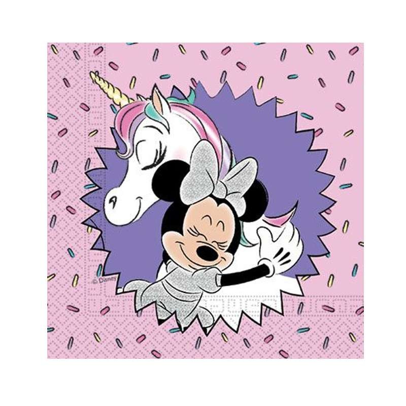 Kit n.27 Minnie Unicorn - accessori tavola Topolina e unicorno