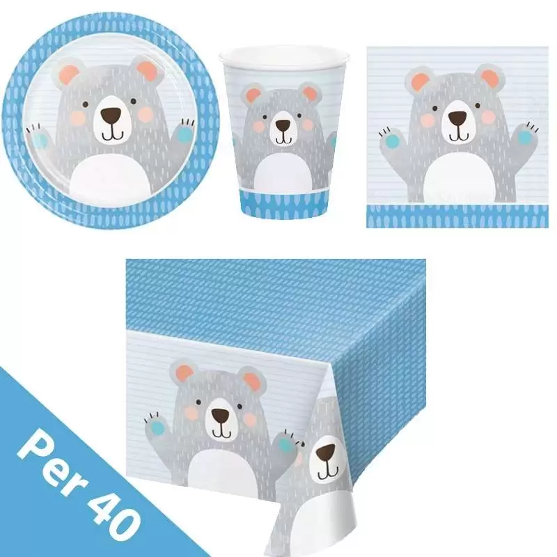 Kit n.3 piccolo orso - articoli bear party