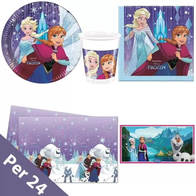 KIT N.38 FROZEN REGNO DI GHIACCIO - CON DECORAZIONE MURALE