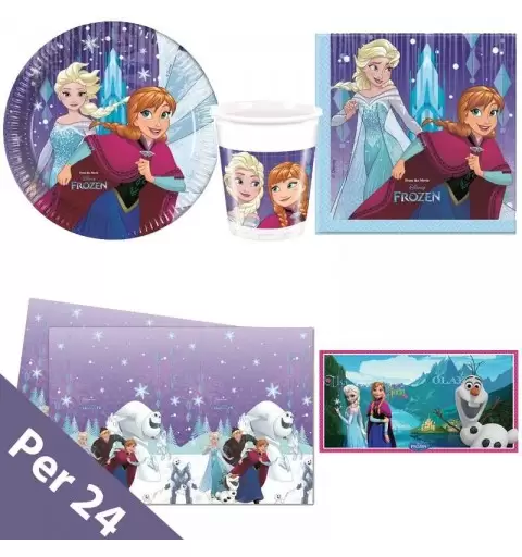KIT N.38 FROZEN REGNO DI GHIACCIO - CON DECORAZIONE MURALE
