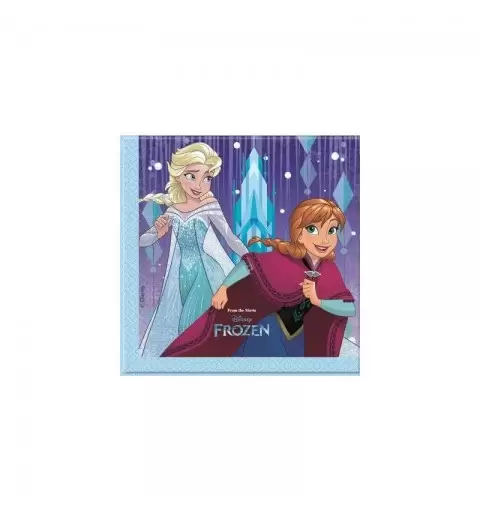 KIT 34 - FROZEN REGNO DI GHIACCIO + FORCHETTE E PALLONCINI LILLA E CELESTE