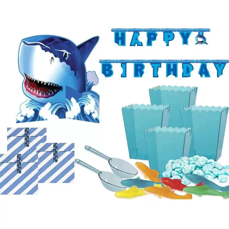 Sweet table squali - caramellata a tema creature marine