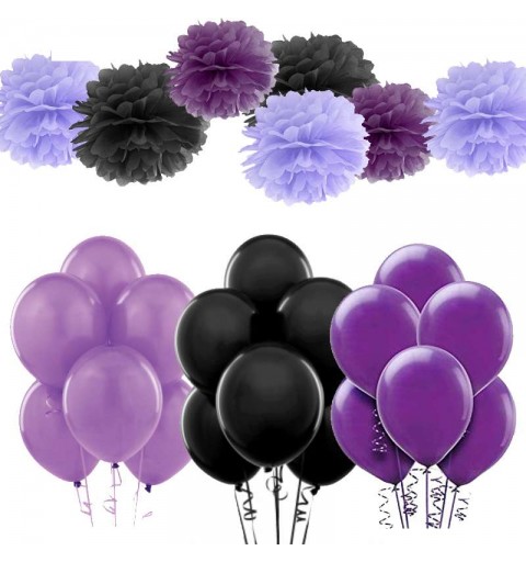 Palloncini e fluffy viola lilla e neri 
