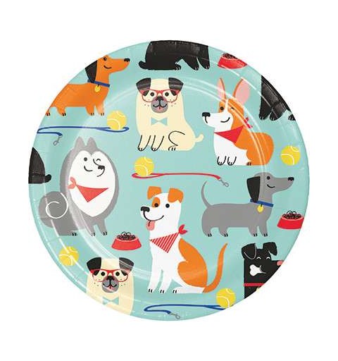 Piattini dessert cagnolini - piatti dolce dog party new