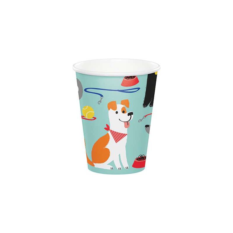 Kit n.16 dog party new - coordinato compleanno a tema cani