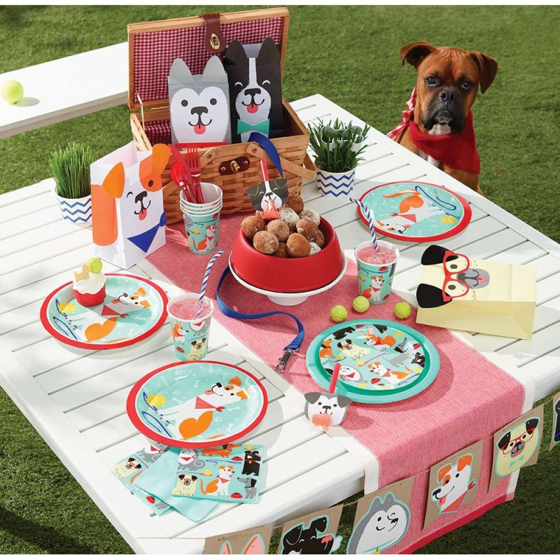 Kit n.16 dog party new - coordinato compleanno a tema cani
