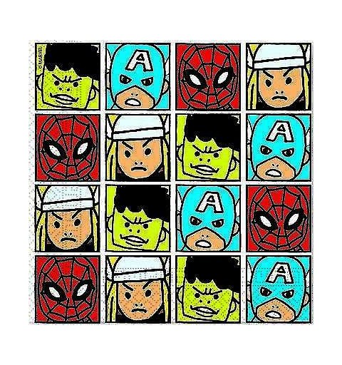 Kit n.66 Avengers Comics - addobbi tavola super eroi