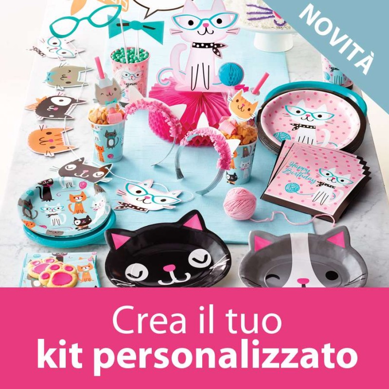 Kit personalizzato gatti purfect party