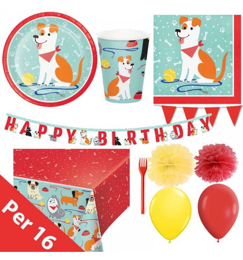 Kit n.54 dog party new - set per compleanno