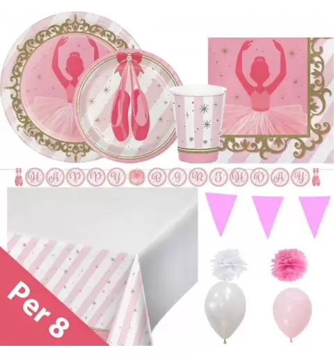 Kit n.66 ballerina tutù - coordinato danza per 8