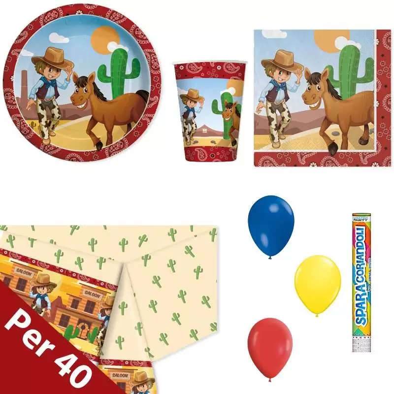 Kit n.30 cowboy - set a tema far west