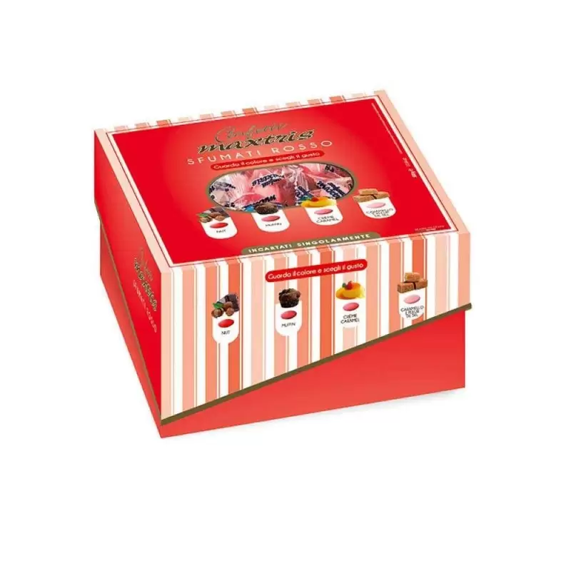 Confetti Maxtris rossi sfumati imbustati singolarmente - 2 pz
