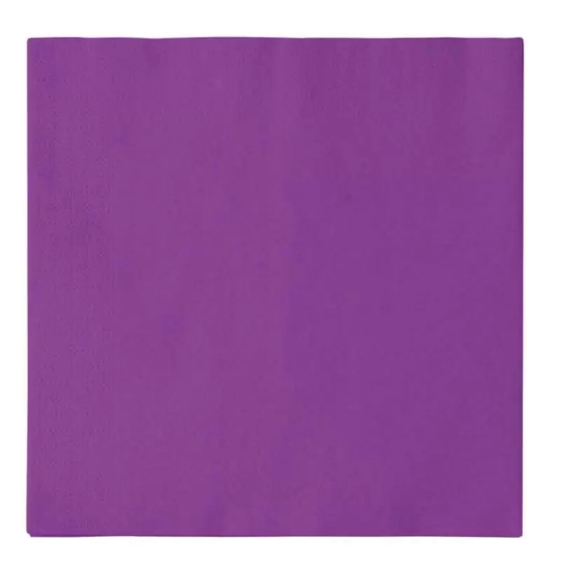 Tovaglioli viola di carta - 50 pz