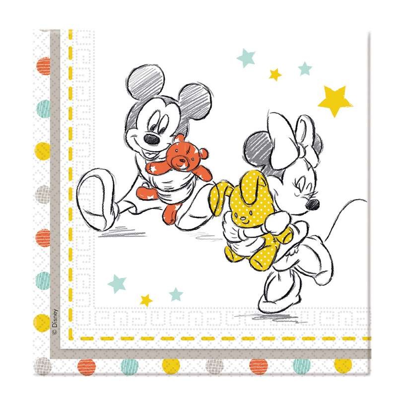Tovaglioli Disney baby - Minnie e Topolino 20 pz