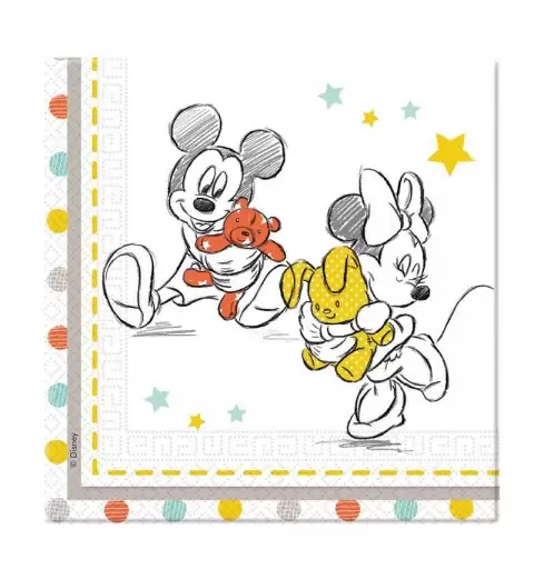 Tovaglioli Disney baby - Minnie e Topolino 20 pz