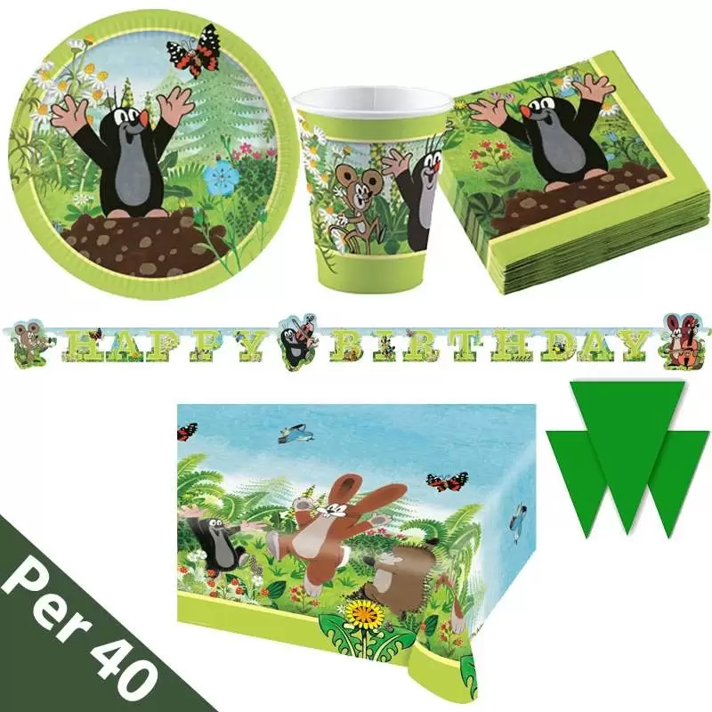 Kit n.17 la piccola talpa - coordinato tavola per bambini