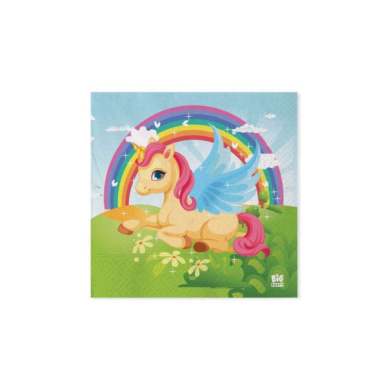 Kit n.66 unicorno cavallo alato - addobbi festa fantasy