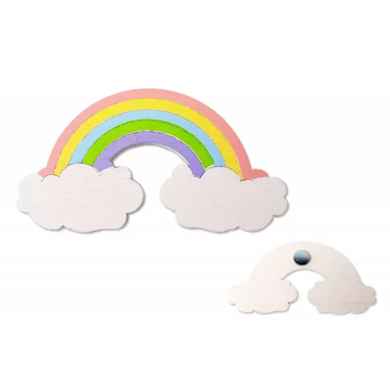 Arcobaleno di legno magnete - 20 pz
