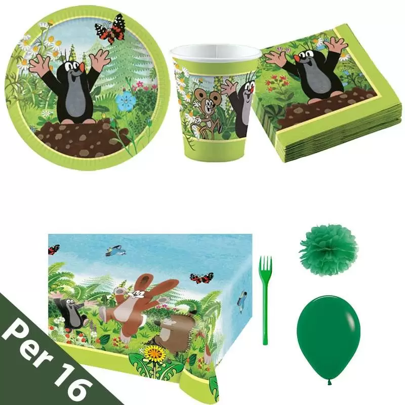Kit n.6 piccola talpa - coordinato tavola per 16