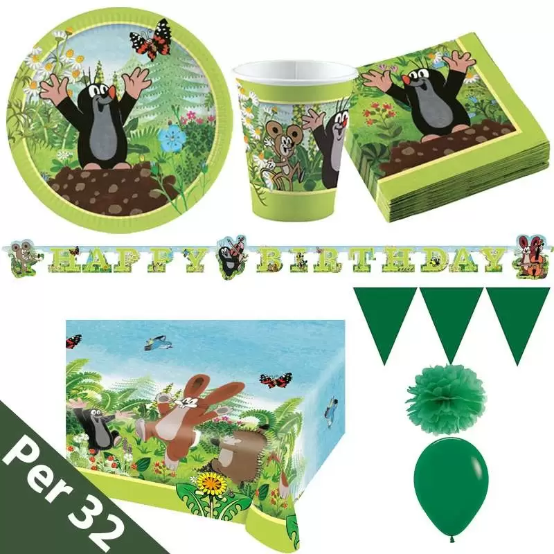 Kit n.27 la piccola talpa - coordinato per feste di complean