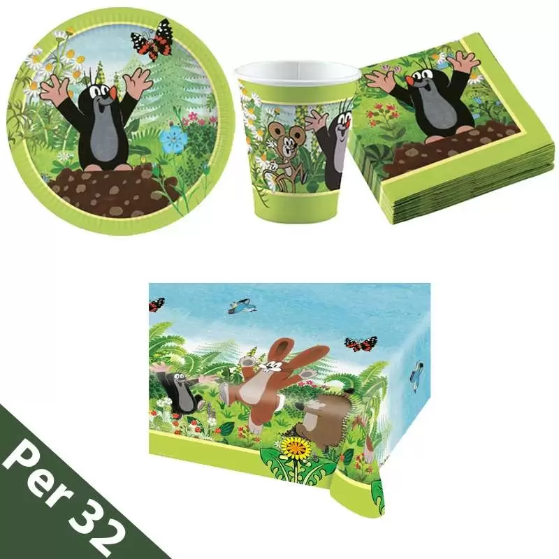 Kit n.16 la piccola talpa - addobbi per la tavola a tema