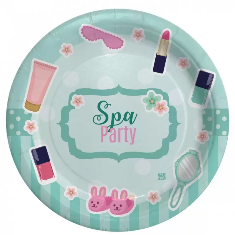 Kit n.2 spa party - coordinato tavola per compleanno