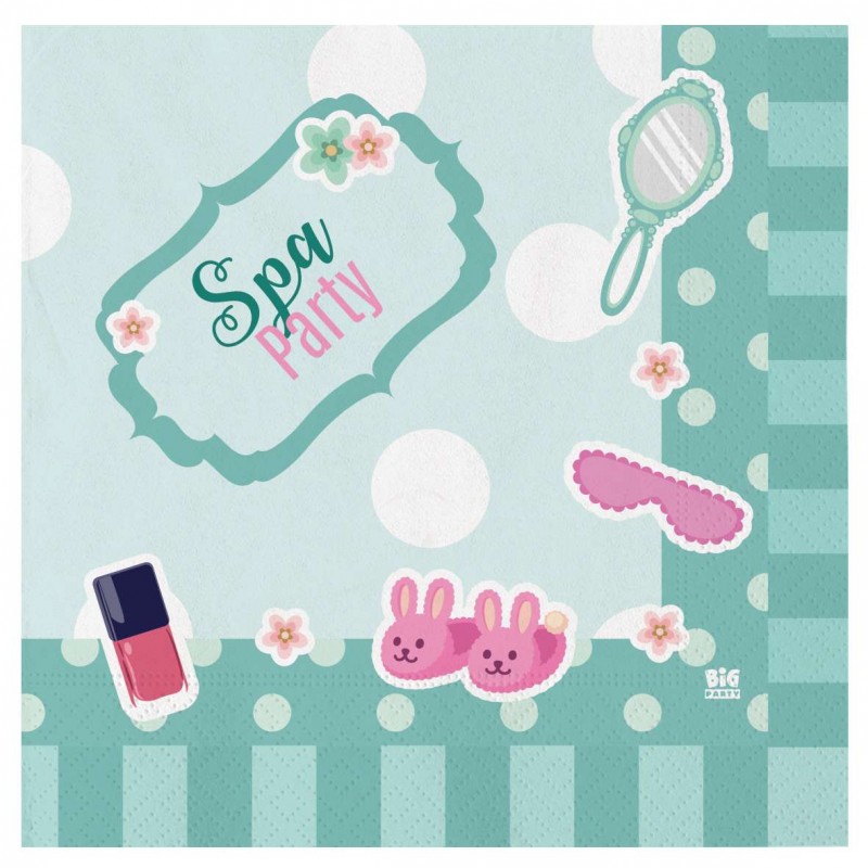 Kit n.2 spa party - coordinato tavola per compleanno