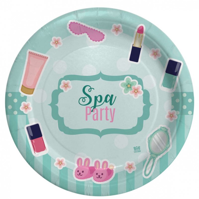 Kit n.22 spa party - coordinato festa per 8 bambine
