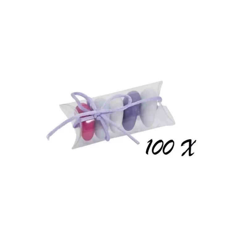 100 TUBI PORTACONFETTI TRASPARENTI 05236