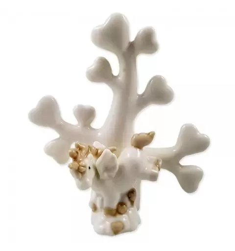 Bomboniere albero della vita con unicorno beige- 4 pz