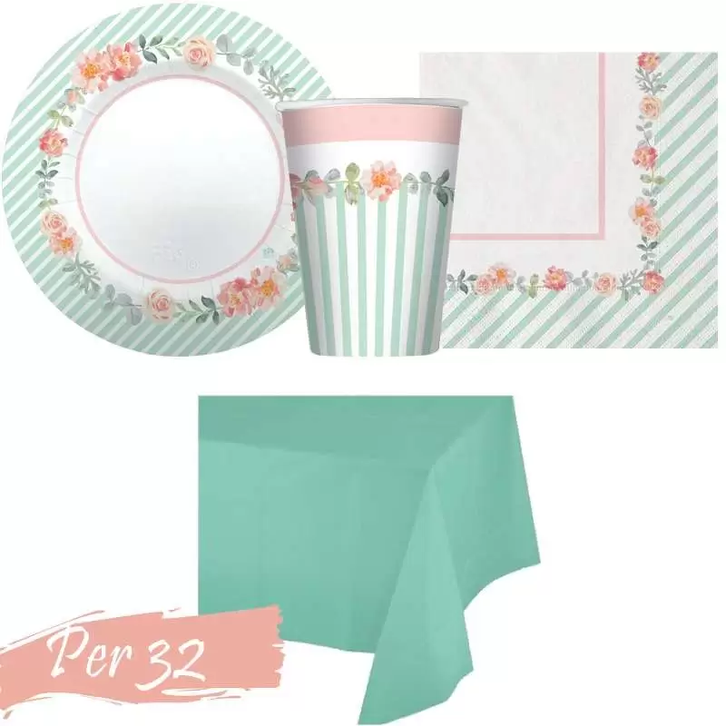 Kit n.16 shabby - addobbi festa a tema