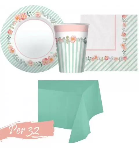 Kit n.16 shabby - addobbi festa a tema