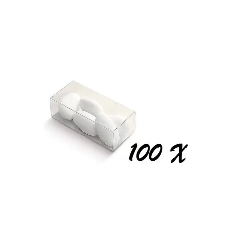 100 SCATOLINE PORTACONFETTI QUADRATE 03750