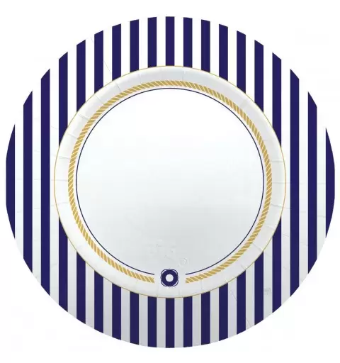 Piatti stile marinaresco - 8 pz