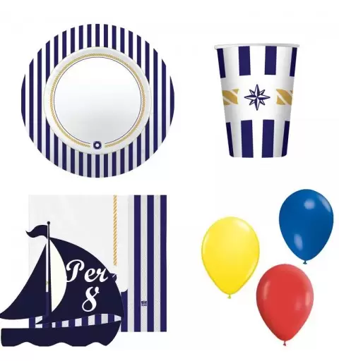 Kit n.22 stile marinaresco - coordinato tavola mare