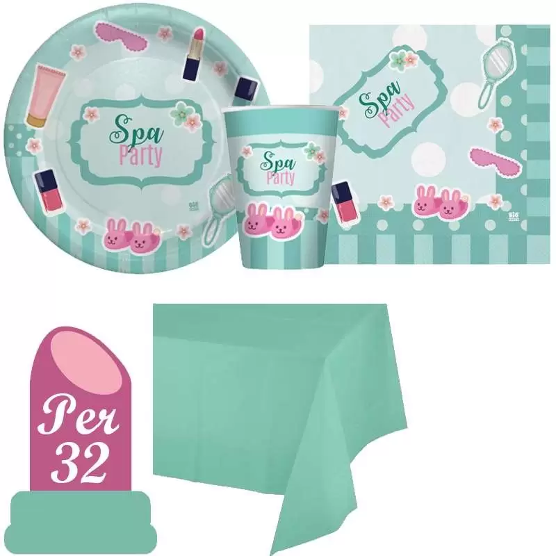 Kit n.16 spa party - coordinato per festa relax