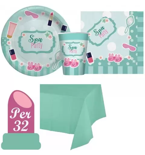 Kit n.16 spa party - coordinato per festa relax