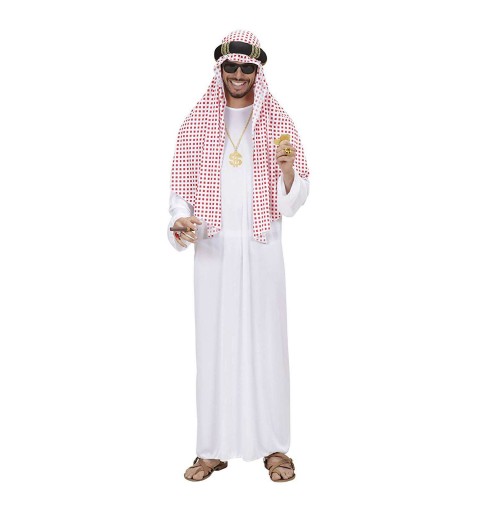 Costume da sceicco arabo - tunica e copricapo