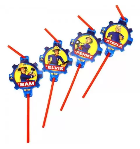 Cannucce Sam il pompiere - 16 pz