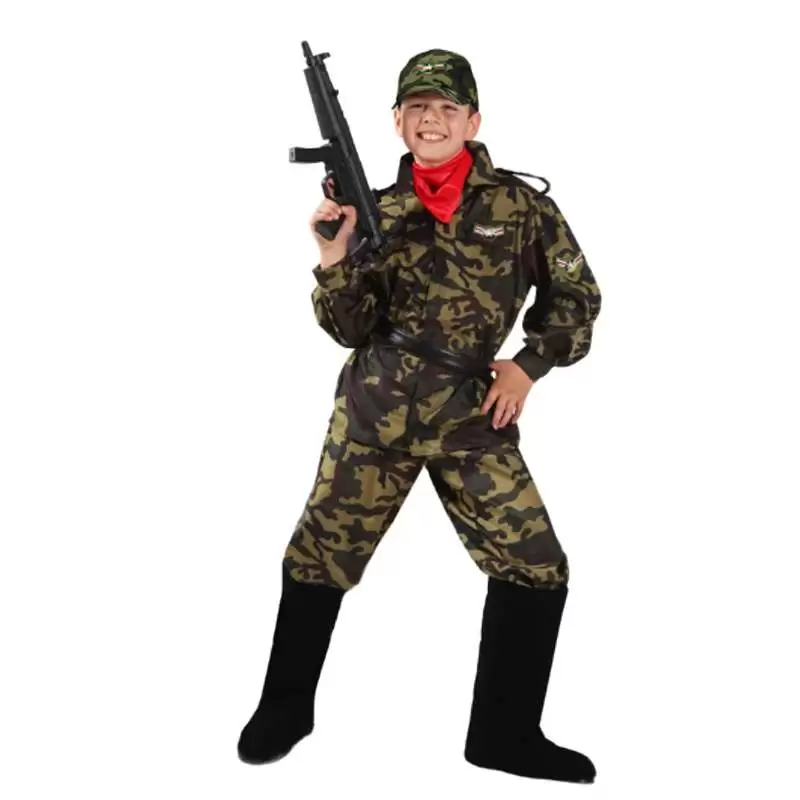 Costume militare bambino - mimetica per carnevale