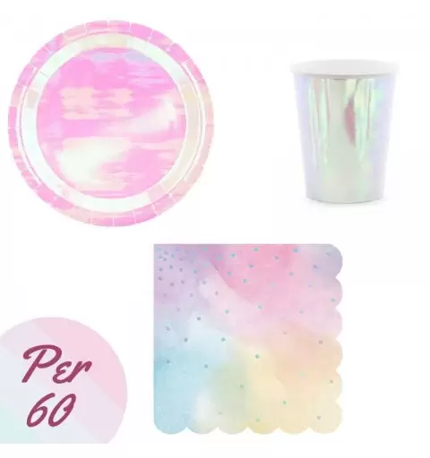 Kit n.29 festa iridescente - compleanno iridescent
