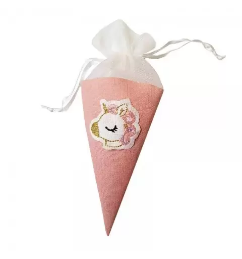 Coni unicorno porta confetti, riso, caramelle - 12 pz