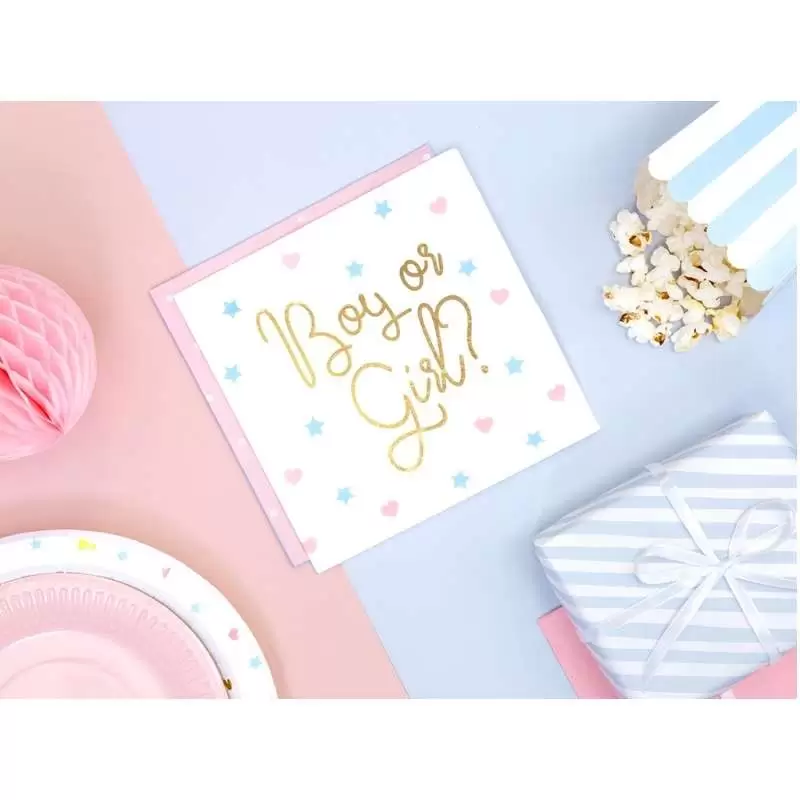 Kit n.6 boy or girl - baby shower per 12