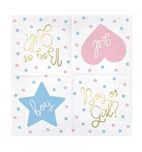 Kit n.6 boy or girl - baby shower per 12