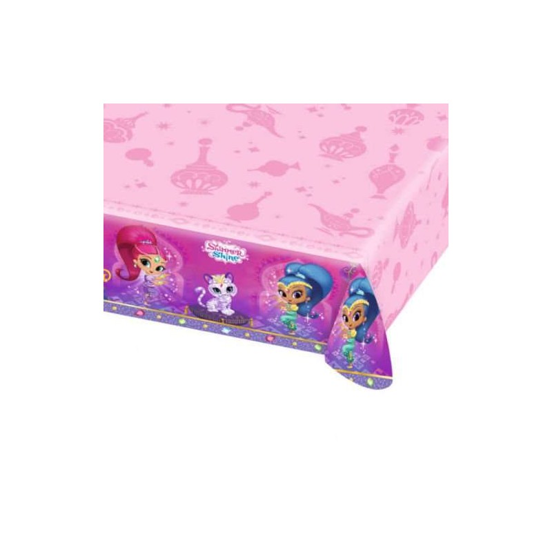 Kit n.40 Shimmer and Shine - set tavola con candelina e bustine