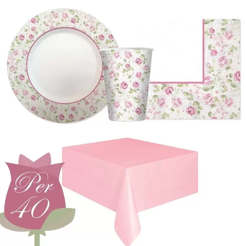 KIT N.3 ROSE - ACCESSORI TAVOLA