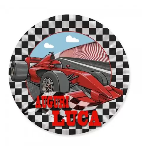 Cialda formula 1 personalizzabile per torte